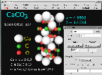 Image showing Calcite (CaCO3) and crystallographic data