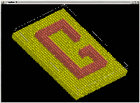 Image showing multilayer nanostructure with a G letter